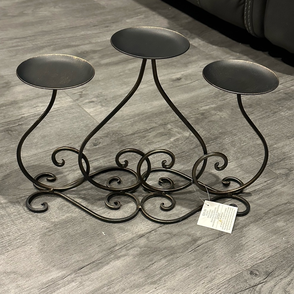 NWT brown candle holder